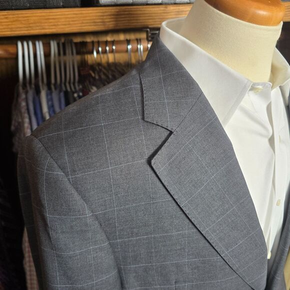 Faconnable Gray Men's Wool Suit 42R/35R - Picture 3 of 16